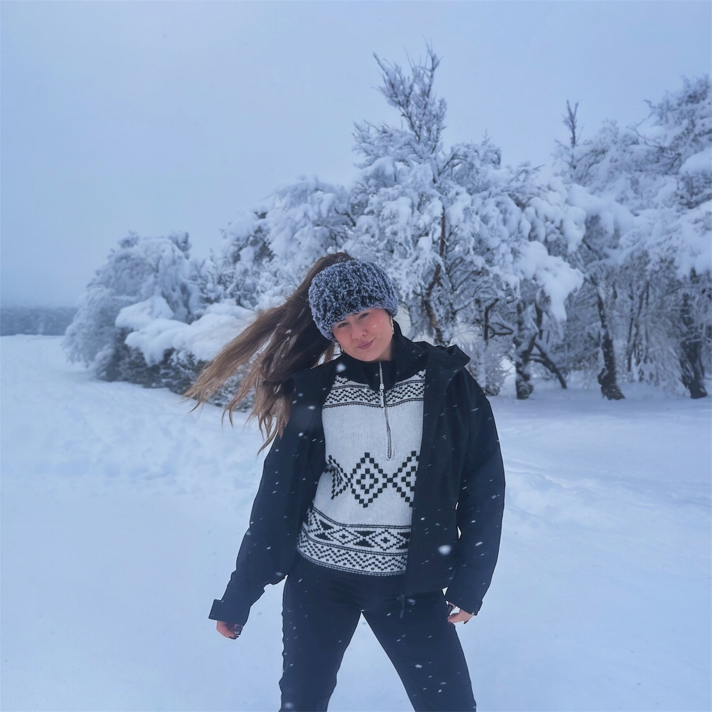 Erika eyrnaband úr gerviloðfeld