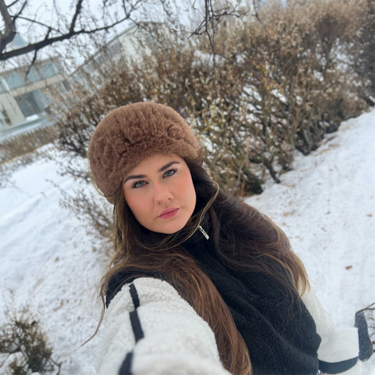 Erika eyrnaband úr gerviloðfeld