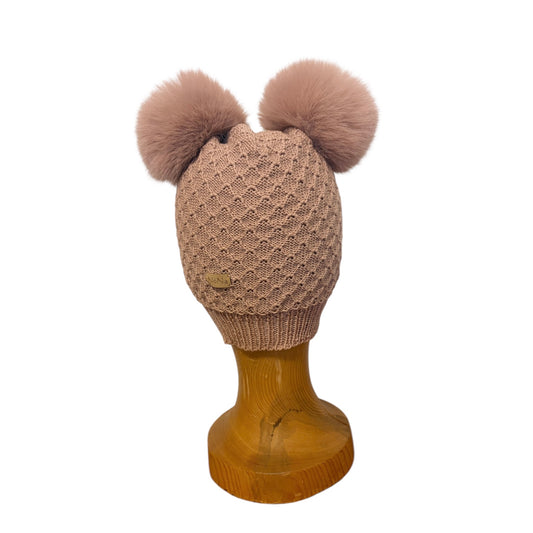 Rún krakkahúfa bleik