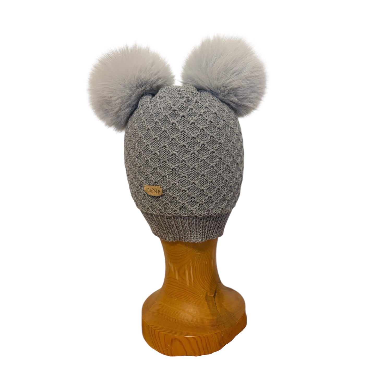 Rún krakkahúfa grá