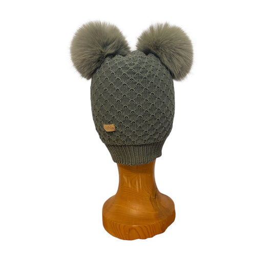 Rún krakkahúfa græn